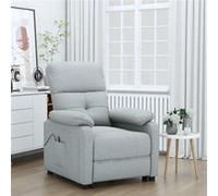 Vidaxl Fauteuil Inclinable Électrique Gris Clair Tissu