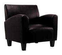 vidaXL Fauteuil en Cuir PU Brun foncé