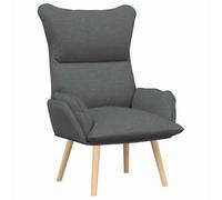 Fauteuil Relaxant Vidaxl En Tissu Gris Foncé Gris