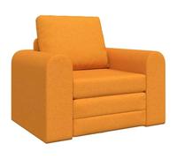 Vidaxl Canapé Lit Au Sol 2-En-1 Jaune Foncé 98x71x83 Cm Tissu Jaune