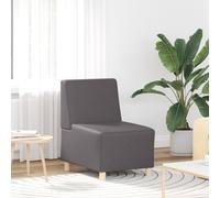 Vidaxl Fauteuil Gris 55 X 74 X 82 Cm Faux Cuir
