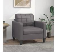 vidaXL Fauteuil Gris 60 cm Similicuir 359109