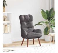 vidaXL fauteuil Gris 69 x 74 x 93 cm Simili cuir, Fauteuil moderne, siège confortable et durable, chaise lounge stylée 42001874