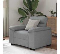 vidaXL Fauteuil d'appoint Tissu gris clair 100×81×84 cm