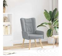 vidaXL fauteuil Gris clair 63 x 67 x 94 cm Tissu et contreplaqué 42001824