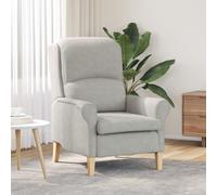 Vidaxl Fauteuil Gris Clair Gris Clair Tissu Standard Ergonomique