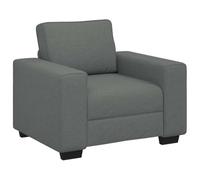 vidaXL Fauteuil d'appoint 60 cm Tissu Gris foncé