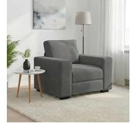 vidaXL Fauteuil TV 4105248 – velours gris foncé 100x77x82 cm