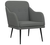 vidaXL Fauteuil Gris foncé 63x76x80 cm Tissu