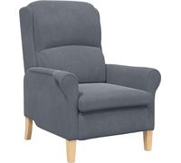 vidaXL Fauteuil gris foncé 76 x 94 x 102 cm velours