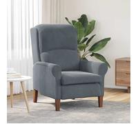 vidaXL Fauteuil moderne gris foncé avec soutien ergonomique, parfait pour le salon ou la chambre. Résistant aux taches, 42009858