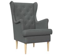 vidaXL Fauteuil Gris foncé Tissu, Fauteuil Élégant, Chaise Lounge Moderne pour Chambre, Siège Durable, Mobilier Intérieur Chic, Siège Douillet
