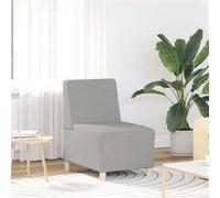 vidaXL Fauteuil sans accoudoirs Gris Nuage 55 cm Tissu, canapé Simple, canapé Confort, Fauteuil TV, canapé, siège de canapé, canapé Relax, Fauteuil de Loisirs
