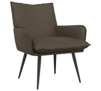 vidaXL Fauteuil Gris Simili Cuir