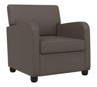 vidaXL Fauteuil Gris Simili Cuir