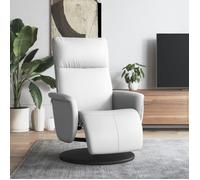 Vidaxl Fauteuil Inclinable Avec Repose-Pieds Blanc Similicuir Blanc