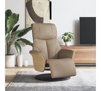 Vidaxl Fauteuil Inclinable Avec Repose-Pieds Cappuccino Similicuir