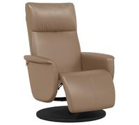 vidaXL Fauteuil Inclinable avec Repose-Pieds, Chaise de Relaxation avec Dossier, Siège avec Accoudoirs Salon, Moderne, Cappuccino Similicuir
