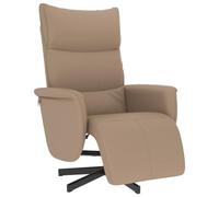 vidaXL Fauteuil Inclinable avec Repose-Pieds, Chaise de Relaxation avec Dossier, Siège avec Accoudoirs Salon, Moderne, Cappuccino Similicuir