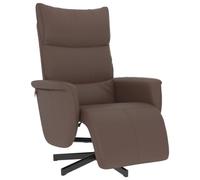 Vidaxl Fauteuil Inclinable Avec Repose-Pieds Marron Similicuir Marron