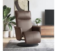 vidaXL Fauteuil réglable avec repose-pieds similicuir marron Marron G