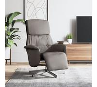 Vidaxl Fauteuil Inclinable Avec Repose-Pieds Taupe Tissu