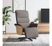 Vidaxl Fauteuil Inclinable Avec Repose-Pieds Taupe Tissu Gris