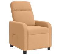 vidaXL Fauteuil inclinable Beige Bouclé
