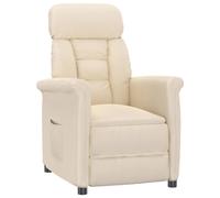 Vidaxl Fauteuil Inclinable Beige Tissu Microfibre Beige