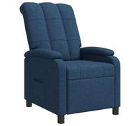 vidaXL Fauteuil inclinable Bleu Tissu