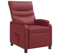 vidaXL Fauteuil inclinable Bordeaux Simili Cuir