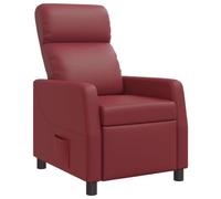 vidaXL Fauteuil inclinable Bordeaux Simili Cuir