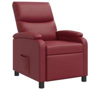 vidaXL Fauteuil inclinable Bordeaux Simili Cuir
