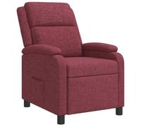vidaXL Fauteuil inclinable Bordeaux Tissu