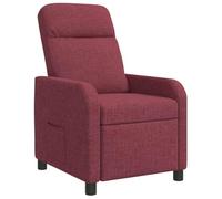 vidaXL Fauteuil inclinable Bordeaux Tissu