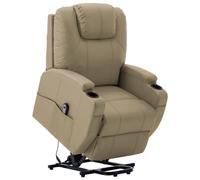 Fauteuil Chaise Siège Inclinable Salle de Séjour Salon Marron Similicuir vidaXL