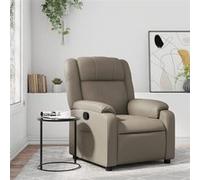 vidaXL Fauteuil Inclinable, Chaise avec Repose-pieds, Siège avec Dossier et Accoudoirs, Meuble de Salle de Séjour, Moderne, 373528 Beige G