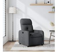 Vidaxl Fauteuil Inclinable Gris Foncé Tissu Gris