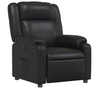 Vidaxl Fauteuil Inclinable Noir Similicuir Noir