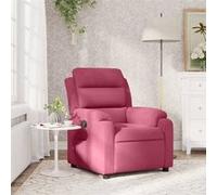 Fauteuil Inclinable, Chaise avec Repose-pieds, Siège avec Dossier et Accoudoirs Salle de Séjour, Moderne, Rouge 373505