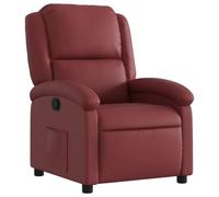 vidaXL Fauteuil inclinable – Similicuir, repose-pied et dossier réglable – Bordeaux