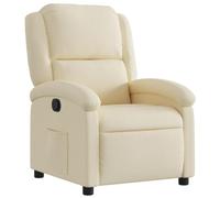 Vidaxl Fauteuil Inclinable Crème Tissu