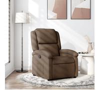 Vidaxl Fauteuil Inclinable Marron Tissu Marron