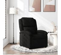 Vidaxl Fauteuil Inclinable Noir Tissu Noir