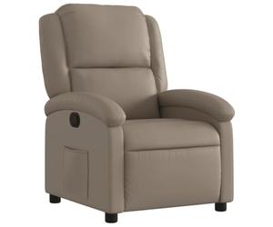 vidaXL Fauteuil Inclinable, Chaise de Relaxation avec Dossier et Repose-Pied, Siège Inclinable, Fauteuil TV de Salon, Moderne, Cappuccino Similicuir