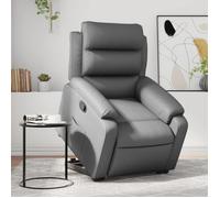 Fauteuil Inclinable de Massage Électrique Chaise Siège Noir Similicuir vidaXL