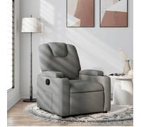 Vidaxl Fauteuil Inclinable Gris Foncé Tissu Gris