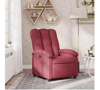 vidaXL Fauteuil inclinable Chaise de relaxation 371730 - Dossier et repose-pied, moderne - Rouge