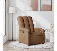 Vidaxl Fauteuil Inclinable Marron Tissu Marron