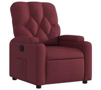 Vidaxl Fauteuil Inclinable Rouge Bordeaux Tissu Rouge